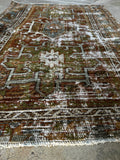 3x4 Subdued Vintage Persian Tribal Scatter Rug #3635