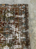3x4 Subdued Vintage Persian Tribal Scatter Rug #3635