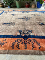 Square Antique Chinese Rug / 10'4 x 11'5 Rug #3410ML