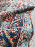 Distressed Persian Runner / 3'5 x 13'9 Worn Runner #4373