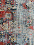 Distressed Persian Runner / 3'5 x 13'9 Worn Runner #4373