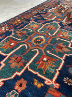 15 Foot Persian Runner / 3'2 x 15'3 Heriz Runner #3412ML