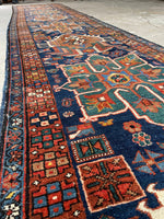 15 Foot Persian Runner / 3'2 x 15'3 Heriz Runner #3412ML
