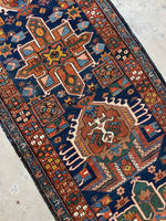 15 Foot Persian Runner / 3'2 x 15'3 Heriz Runner #3412ML