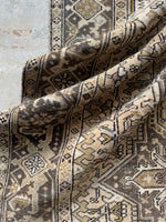 8x11 Neutral Vintage Rug / Neutral Large Vintage Heriz Rug #3774
