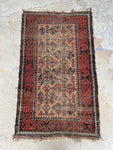 Antique Persian Baluch Rug / 2'10 x 4'4 Rug #3128ML