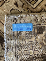 8x11 Neutral Vintage Rug / Neutral Large Vintage Heriz Rug #3774