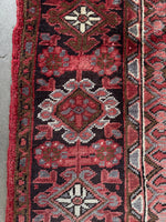 Berry Blast Vintage Heriz Rug / 7'5 x 10'10 Persian Rug #3781