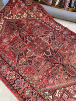 Berry Blast Vintage Heriz Rug / 7'5 x 10'10 Persian Rug #3781