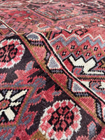 Berry Blast Vintage Heriz Rug / 7'5 x 10'10 Persian Rug #3781