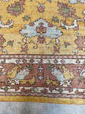 13x16 Oversize Antique Ochre Oushak rug #3015