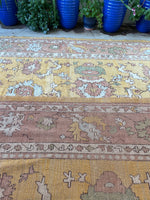 13x16 Oversize Antique Ochre Oushak rug #3015