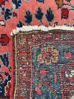 3'7 x 7' Antique Persian Hamadan Rug #3016