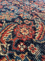 Large and Lean Antique Persian Rug / 6'7 x 13'2 Antique Persian Rug #4228ML