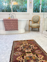 Small Vintage Turkish Scatter Rug / 1'10 x 3'4 Vintage Rug #3266