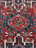 Small Vintage Persian Tribal Scatter Rug / 1'10 x 3'3 Antique Gharajeh Heriz Rug #4633