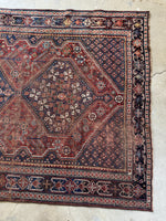 6x9 Antique Persian Rug / Nomadic Shiraz Rug #3490