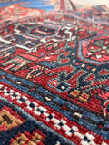Small Vintage Persian Tribal Scatter Rug / 1'10 x 3'3 Antique Gharajeh Heriz Rug #4633