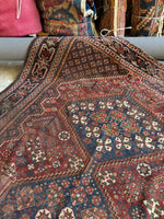 6x9 Antique Persian Rug / Nomadic Shiraz Rug #3490