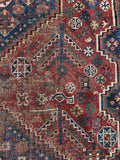 6x9 Antique Persian Rug / Nomadic Shiraz Rug #3490