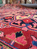 8x12 Antique Persian Heriz Area Rug #4611