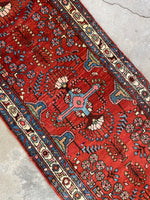 Skinny Vintage Runner / 2'7 x 9'6 Antique Persian Runner #3136