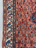 Small Vintage Rug / 4'3 x 6'5 Antique Persian Bibikabad Rug #3137