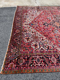 12x15 Mid Century Vintage Persian Oversize Heriz Rug / 11'5 x 15'3 Heriz Rug #2851