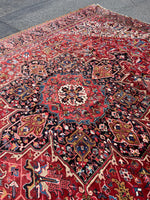 12x15 Mid Century Vintage Persian Oversize Heriz Rug / 11'5 x 15'3 Heriz Rug #2851