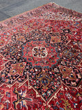 12x15 Mid Century Vintage Persian Oversize Heriz Rug / 11'5 x 15'3 Heriz Rug #2851