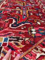 12x15 Mid Century Vintage Persian Oversize Heriz Rug / 11'5 x 15'3 Heriz Rug #2851