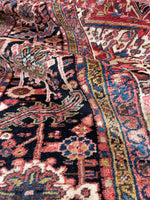 12x15 Mid Century Vintage Persian Oversize Heriz Rug / 11'5 x 15'3 Heriz Rug #2851