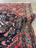 Vintage Persian Rug Mat / 2'7 x 4' Persian Scatter Rug #3139