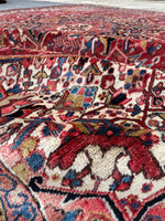 12x15 Mid Century Vintage Persian Oversize Heriz Rug / 11'5 x 15'3 Heriz Rug #2851