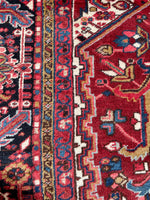 12x15 Mid Century Vintage Persian Oversize Heriz Rug / 11'5 x 15'3 Heriz Rug #2851