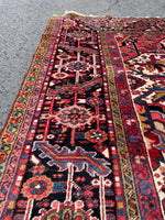 12x15 Mid Century Vintage Persian Oversize Heriz Rug / 11'5 x 15'3 Heriz Rug #2851