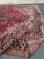 12x15 Mid Century Vintage Persian Oversize Heriz Rug / 11'5 x 15'3 Heriz Rug #2851
