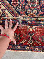 Persian Malayer Rug / Antique 4'6 x 6'6 Rug #3142