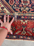 Persian Malayer Rug / Antique 4'6 x 6'6 Rug #3142