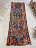 3x9 Vintage Runner / Antique Shirvan Runner #3147