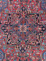 7'5 x 11'8 Antique Persian Heriz Rug #3025ML / 8x11 Heriz
