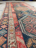 3x9 Vintage Runner / Antique Shirvan Runner #3147