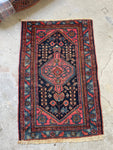 Antique Persian Scatter Rug / 2'11 x 4'6 Malayer Rug #3151