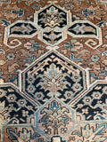 9x12 Antique Persian Heriz Rug #3265