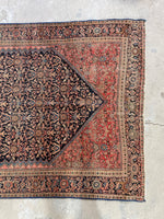 4x6 Worn Antique Persian Rug #3154