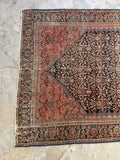 4x6 Worn Antique Persian Rug #3154