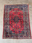 4x5 Antique Persian Rug #3156
