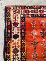 Antique Karabagh Rug / 4'4 x 6'6 Rug #3159