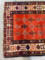 Antique Karabagh Rug / 4'4 x 6'6 Rug #3159