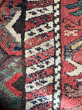 11 Foot Persian Runner / 3'7 x 10'6 Antique Persian Kurdish Runner #4377